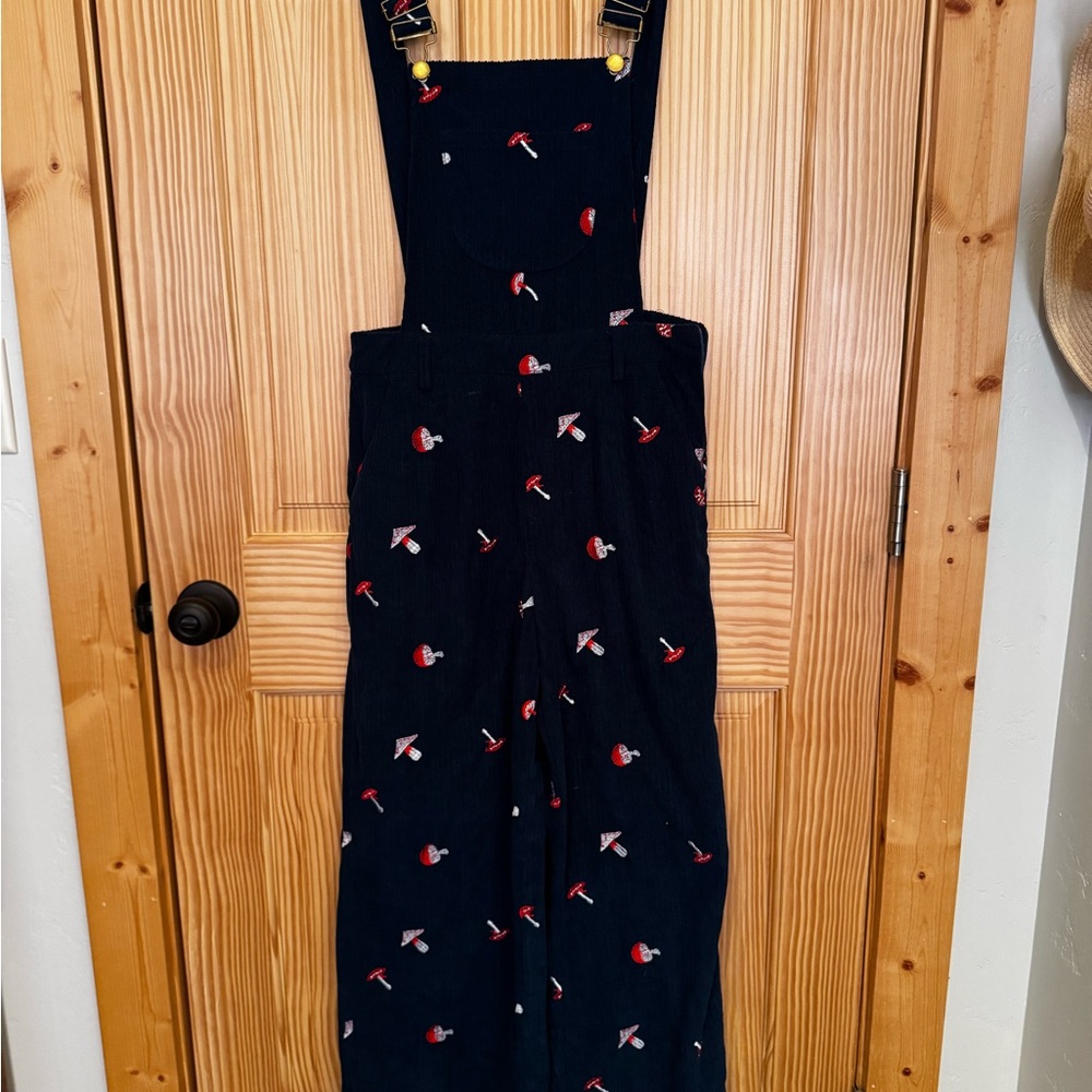 Women’s Cider Corduroy Mushroom Jumpsuit Overalls Size Small